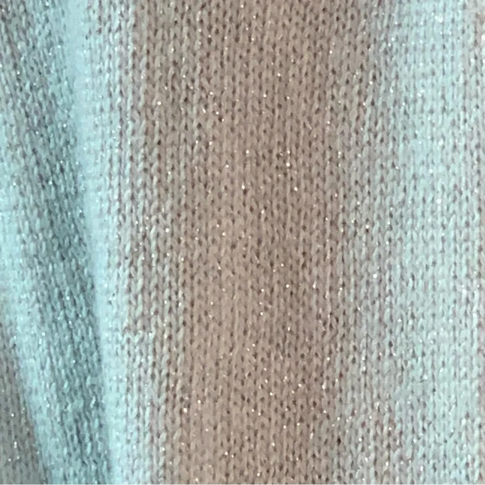 ANN TAYLOR Scarf Light Blue Infinity Metallic Shimmer